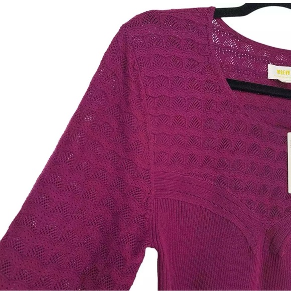 Maeve Anthropologie Ribbed Knit Sweater XL NWT - Picture 4 of 9